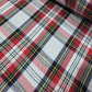 White Royal Stewart Tartan Brushed Cotton Flannel Fabric 58" Dress Craft By Metre