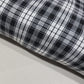 Black White Tartan Brushed Cotton Flannel Fabric 58" Plaid Dress Craft By Metre