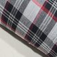 Grey Black Red Tartan Check Cotton Flannel Fabric Soft Brushed Plaid 58" By The Meter