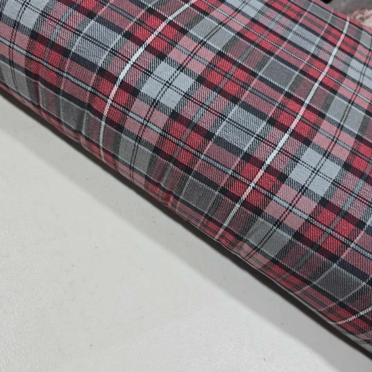 Red Grey Black Tartan Check Cotton Flannel Fabric Soft Brushed Plaid 58" By The Meter