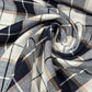 Navy Beige Cream Tartan Check Cotton Flannel Fabric Soft Brushed Plaid 58" By The Meter