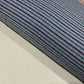 Grey Navy Stripe Cotton Flannel Fabric Fine Plaid Soft Brushed 58" By The Meter