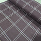 Plum Windowpane Cotton Flannel Fabric Soft Brushed Check 58" By The Meter