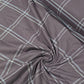 Plum Windowpane Cotton Flannel Fabric Soft Brushed Check 58" By The Meter