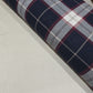 Navy Burgundy Grey Tartan Cotton Flannel Fabric Soft Brushed Check 58" By The Meter