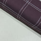 Plum Windowpane Cotton Flannel Fabric Soft Brushed Check 58" By The Meter