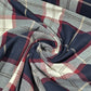 Navy Burgundy Grey Tartan Cotton Flannel Fabric Soft Brushed Check 58" By The Meter