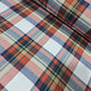 Sky Blue Pink Tartan Check Cotton Flannel Fabric Soft Brushed Plaid 58" By The Meter