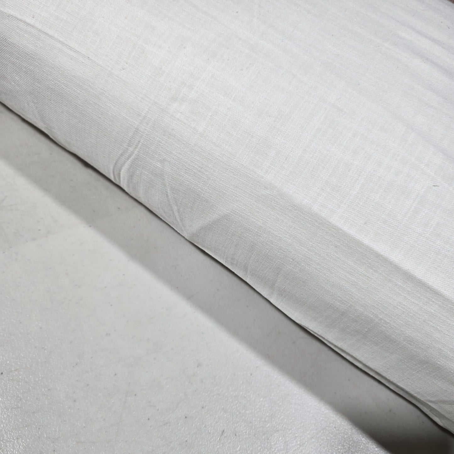 Ivory Brushed 100% Cotton Flannel Fabric Plain Soft Craft Dress Material 58" By The Meter