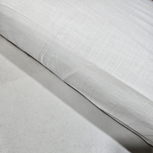 Ivory Brushed 100% Cotton Flannel Fabric Plain Soft Craft Dress Material 58" By The Meter