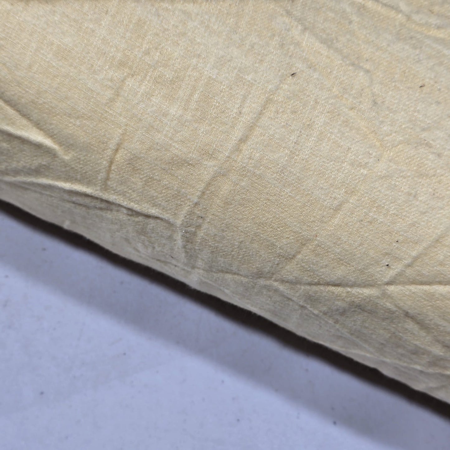Cream Brushed 100% Cotton Flannel Fabric Plain Soft Craft Dress Material 58" By The Meter