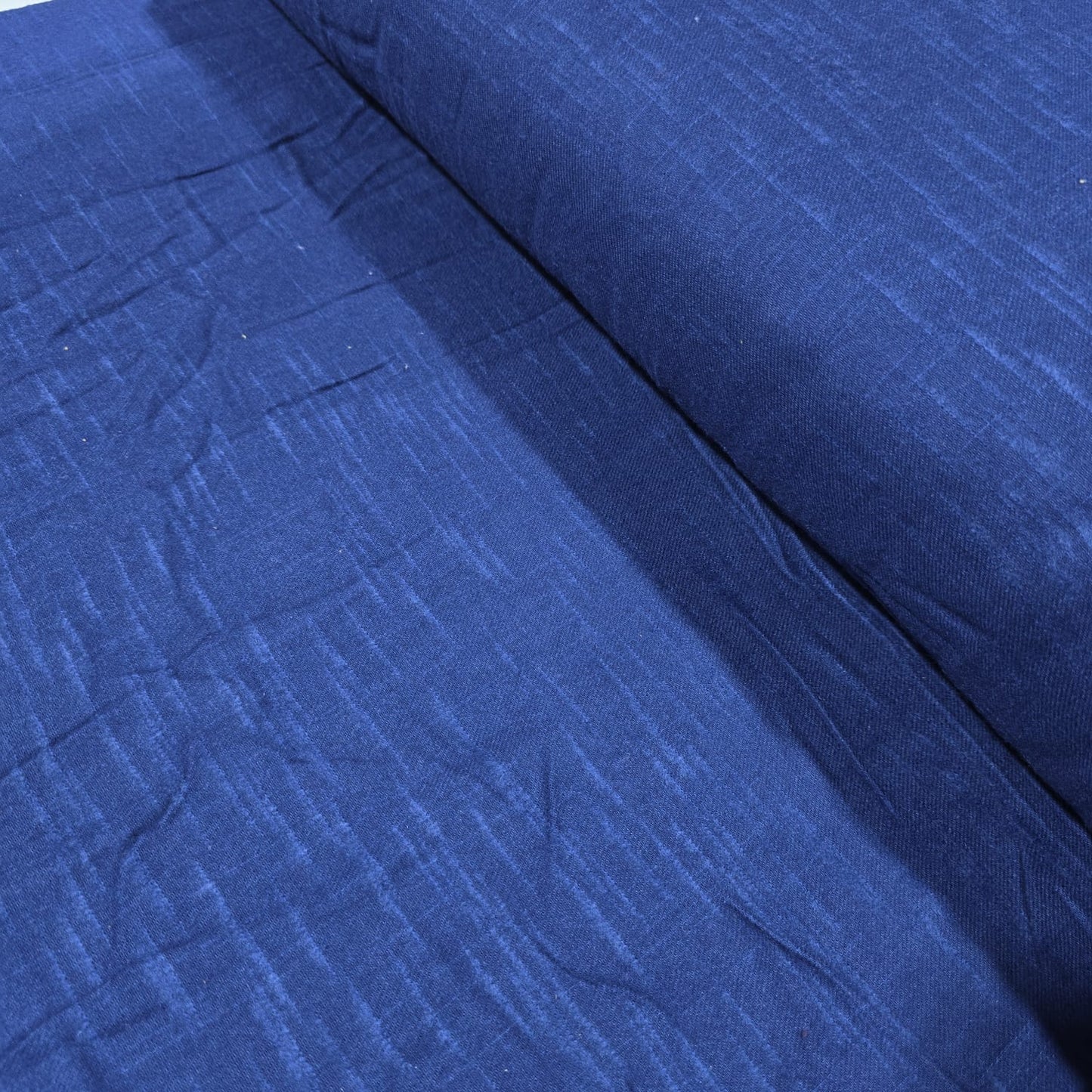 Navy Brushed 100% Cotton Flannel Fabric Plain Soft Craft Dress Material 58" By The Meter