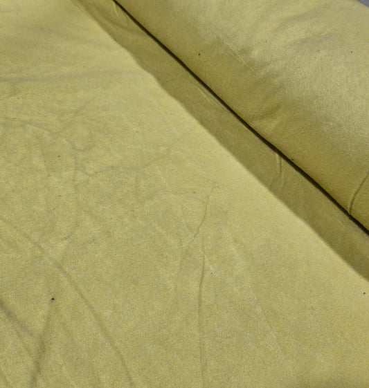 Lemon Brushed 100% Cotton Flannel Fabric Plain Soft Craft Dress Material 58" By The Meter