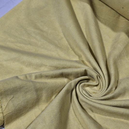 Lemon Brushed 100% Cotton Flannel Fabric Plain Soft Craft Dress Material 58" By The Meter