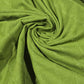 Olive Green Brushed 100% Cotton Flannel Fabric Textured Squares 58" By The Meter