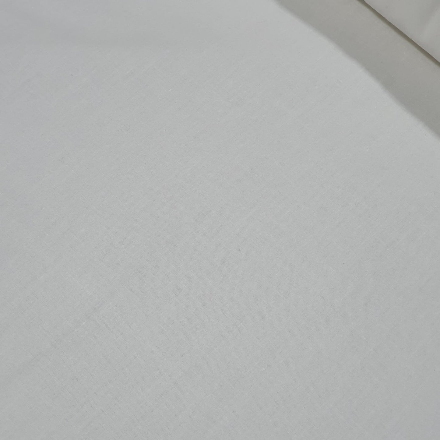 Ivory Plain Cotton Poplin Fabric Dress Craft Quilting Material 58" By The Meter