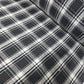 Black White Tartan Brushed Cotton Fabric 42" Wide Plaid Dress Craft Material By The Meter