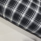 Black White Tartan Brushed Cotton Fabric 42" Wide Plaid Dress Craft Material By The Meter