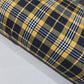 Mustard Yellow Tartan Brushed Cotton Fabric 42" Wide Plaid Dress Craft Material By The Meter