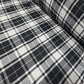 Monochrome Tartan Brushed Cotton Fabric 42" Wide Plaid Dress Craft Material By The Meter
