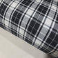 Monochrome Tartan Brushed Cotton Fabric 42" Wide Plaid Dress Craft Material By The Meter