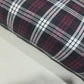 Burgundy Black White Tartan Brushed Cotton Fabric 42" Check Flannel By The Meter