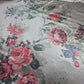Mink Floral Satin Fabric Dress Draping Material 58" By the Meter