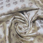 Gold Banarasi Reversible Brocade Fabric with Gold Zari Floral Premium Indian Jacquard Material By Metre 44"