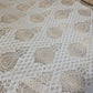 Ornamentaler Paisley Gold Metallic Druck Indischer Banarasi Brokat Stoff Meterware
