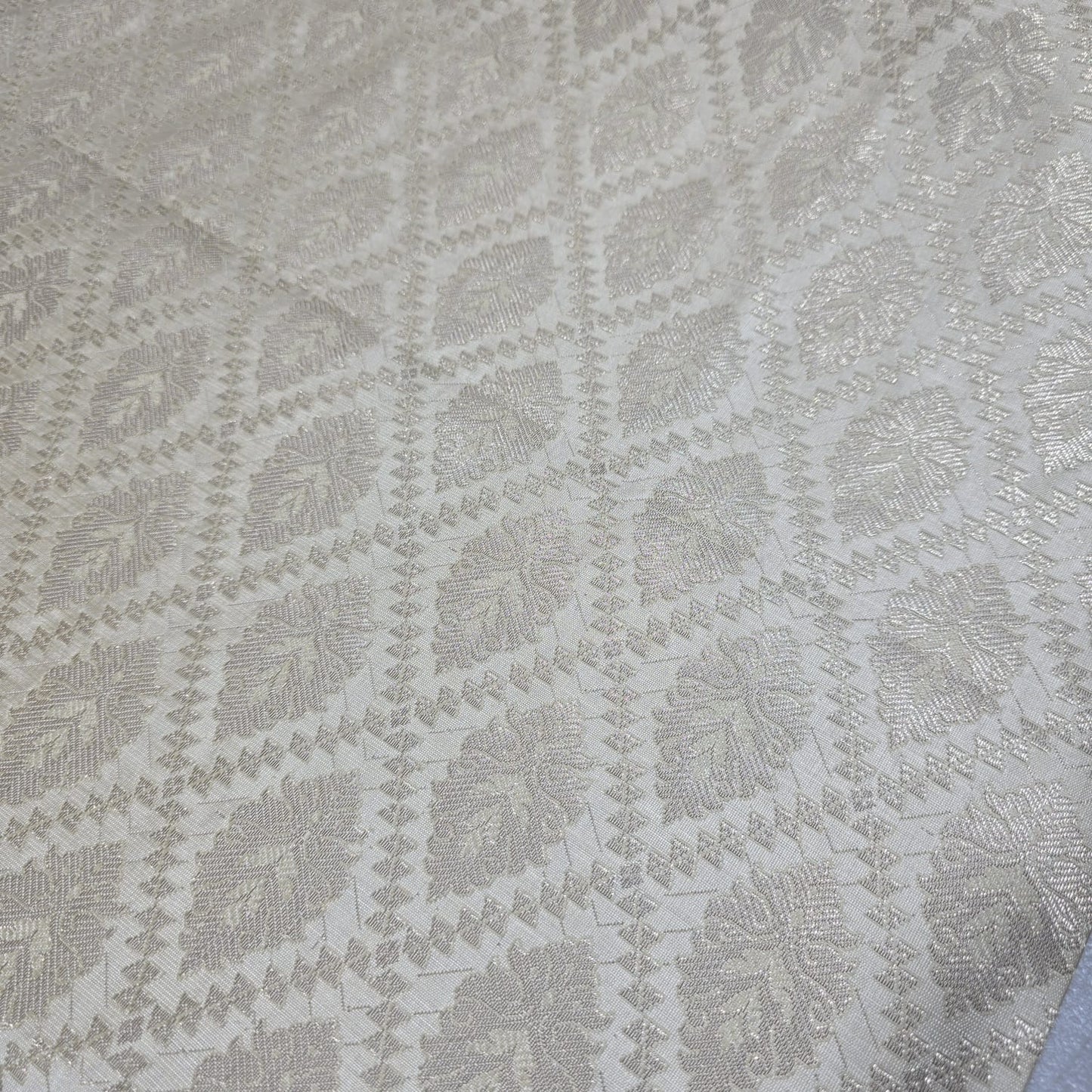 Ornamentaler Paisley Gold Metallic Druck Indischer Banarasi Brokat Stoff Meterware