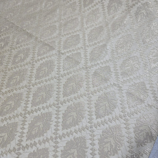 Gold Banarasi Brocade Fabric with Gold Zari Floral Premium Indian Jacquard Material By Metre 44"
