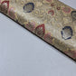Cream Indian Banarasi Brocade Fabric Silver Jacquard Pink Blue Dress Material 44" By Meter