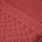 Coral Pink Broderie Anglais Sequin Embroidery ANGLAISE Soft Viscose Dress Craft Fabric 44"