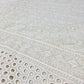 Cream Cotton Broderie Anglaise Fabric with Sequin Embroidery 44" Wide | Dress Fabric by the Meter