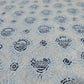 Grey Cotton Broderie Anglaise Fabric with Sequin Embroidery 44" Wide | Dress Fabric by the Meter