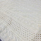 Cream Cotton Broderie Anglaise Fabric with Sequin Embroidery 44" Wide | Dress Fabric by the Meter