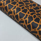 Orange Black Leopard Anti Static Lining Fabric 58" Wide | Smooth Dress, Jacket & Skirt Lining Material by the Meter