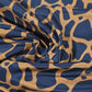 Orange Black Leopard Anti Static Lining Fabric 58" Wide | Smooth Dress, Jacket & Skirt Lining Material by the Meter
