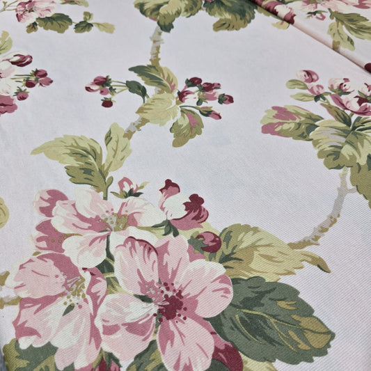 Deadstock Vintage Floral Viscose Jersey Fabric 58" Wide | Soft Stretch Knit Dressmaking Fabric By the Meter
