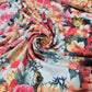 Deadstock Vintage Floral Viscose Jersey Fabric 58" Wide | Soft Stretch Knit Dressmaking Material By The Meter