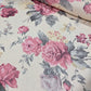 Deadstock Vintage Rose Floral Viscose Jersey Fabric Stretch 58" Dressmaking By Meter