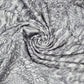 Deadstock Grey Snakeskin Animal Print Viscose Jersey Fabric Stretch 58" By Meter