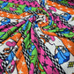 Deadstock Cartoon Stripe Viscose Jersey Fabric Stretch 58" Novelty Print By Meter