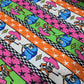 Deadstock Cartoon Stripe Viscose Jersey Fabric Stretch 58" Novelty Print By Meter