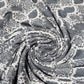 Grey Abstract Snakeskin Print Viscose Jersey Fabric Stretch Dressmaking 58" By Meter