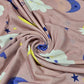 Sleepy Moon Cotton Jersey Fabric Clouds Stars Nursery Baby Stretch 58" By Meter