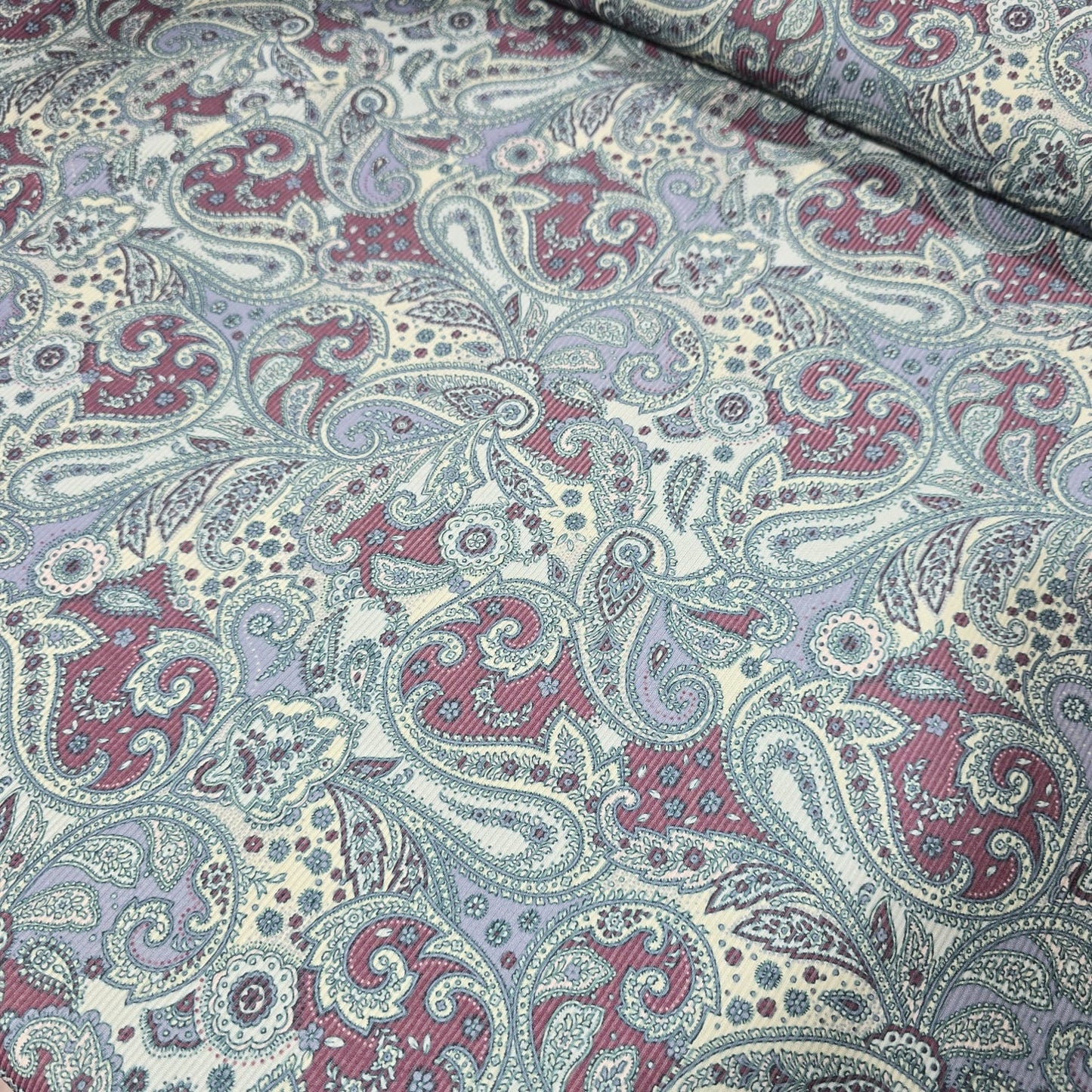 Plissee-Jerseystoff mit Vintage-Streifen und gemischten Balkenlinien, bedruckt, 58" (Design 1)