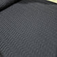 Navy Blue Textured Wave Ribbed Jersey Fabric Stretch Dressmaking Material By The Meter