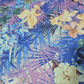 Tropical Floral Ribbed Jersey Fabric Stretch Dressmaking Material By The Meter