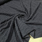 Navy Blue Textured Wave Ribbed Jersey Fabric Stretch Dressmaking Material By The Meter